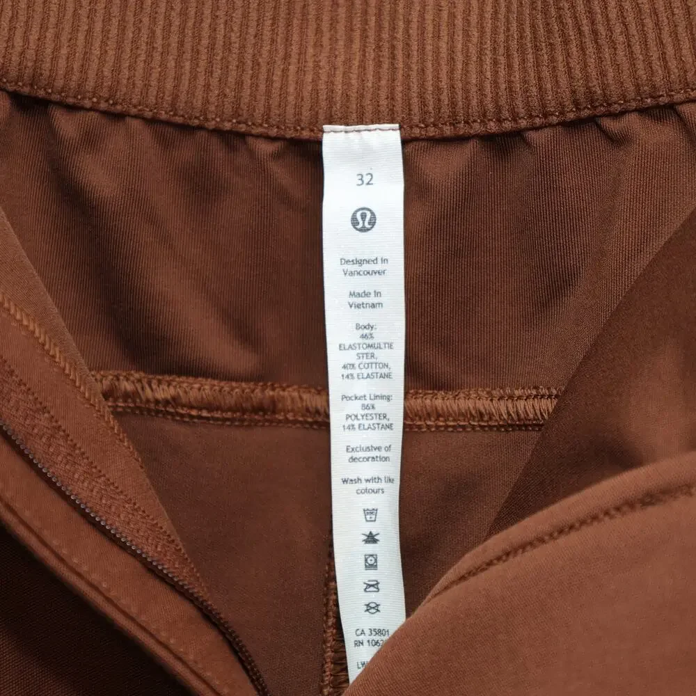 Lululemon Light Utilitech Cargo Pocket High Rise Crop Pants- 32 - Brown - NWT